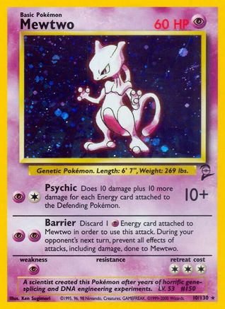 [PKM] Mewtwo (10/130) [Base Set 2]