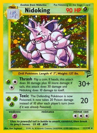 [PKM] Nidoking (11/130) [Base Set 2]