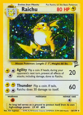 [PKM-R] Raichu (16/130) [Base Set 2]