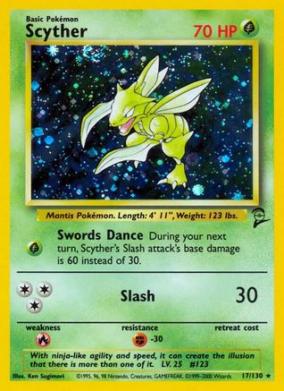 [PKM-R] Scyther (17/130) [Base Set 2]