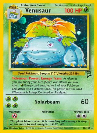 [PKM] Venusaur (18/130) [Base Set 2]
