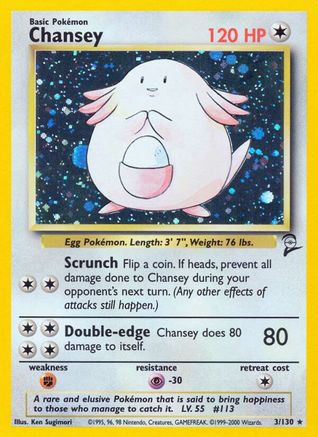 [PKM] Chansey (3/130) [Base Set 2]