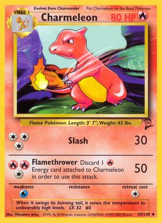 [PKM] Charmeleon (35/130) [Base Set 2]