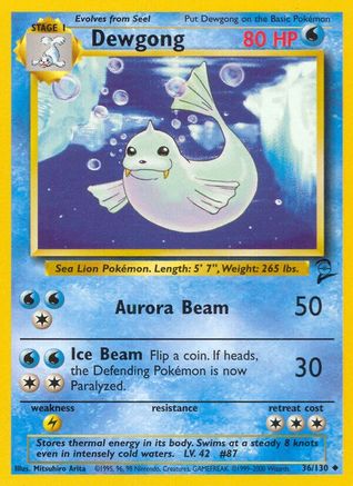 [PKM] Dewgong (36/130) [Base Set 2]