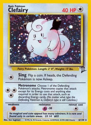 [PKM-R] Clefairy (6/130) [Base Set 2]