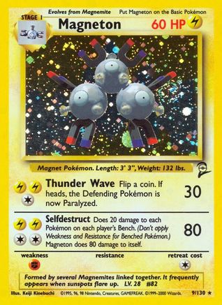 [PKM] Magneton (9/130) [Base Set 2]
