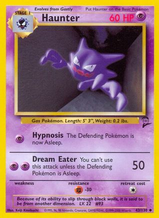 [PKM] Haunter (43/130) [Base Set 2]