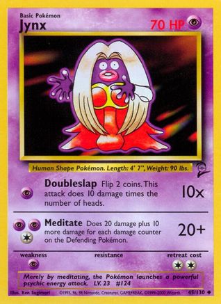 [PKM-C] Jynx (45/130) [Base Set 2]