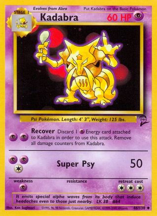 [PKM] Kadabra (46/130) [Base Set 2]