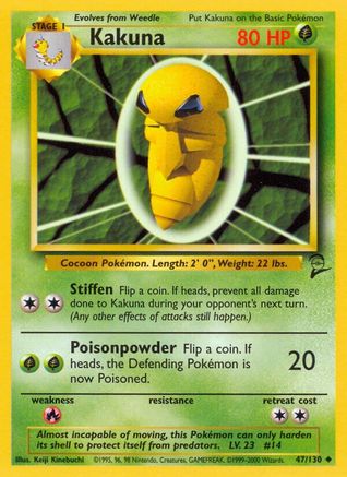 [PKM] Kakuna (47/130) [Base Set 2]
