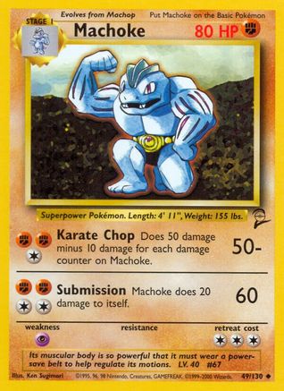 [PKM] Machoke (49/130) [Base Set 2]
