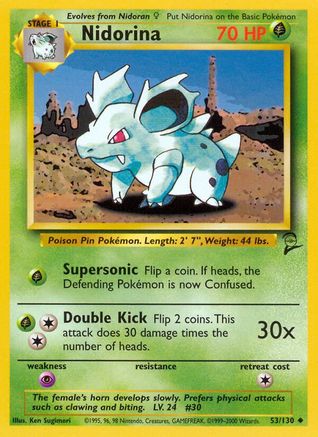 [PKM] Nidorina (53/130) [Base Set 2]