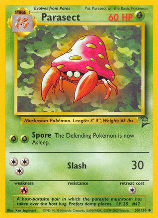 [PKM] Parasect (55/130) [Base Set 2]