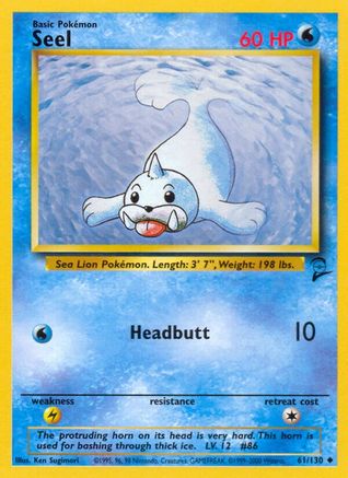 [PKM] Seel (61/130) [Base Set 2]