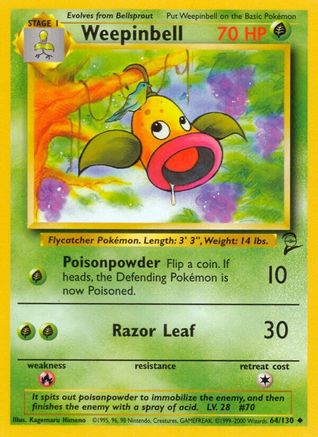 [PKM] Weepinbell (64/130) [Base Set 2]