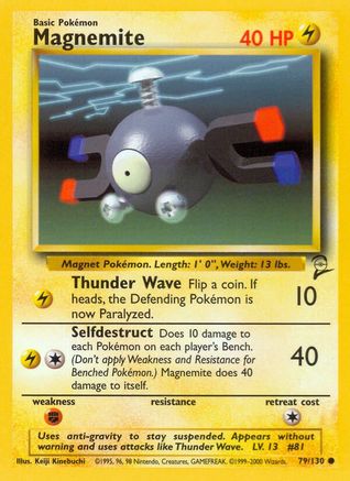 [PKM-C] Magnemite (79/130) [Base Set 2]