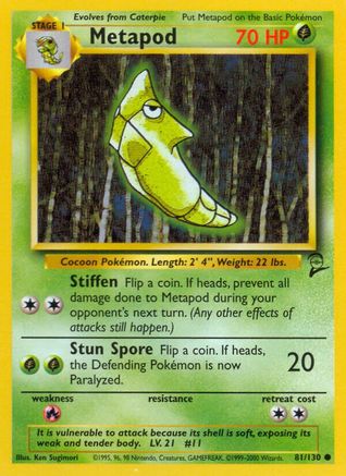 [PKM] Metapod (81/130) [Base Set 2]