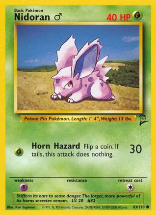 [PKM] Nidoran (83/130) (Male) [Base Set 2]