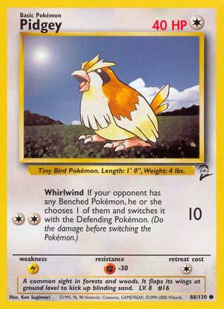[PKM] Pidgey (86/130) [Base Set 2]