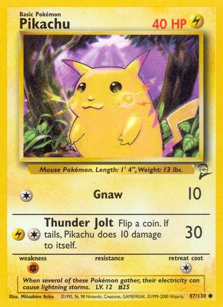 [PKM] Pikachu (87/130) [Base Set 2]
