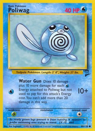 [PKM] Poliwag (88/130) [Base Set 2]