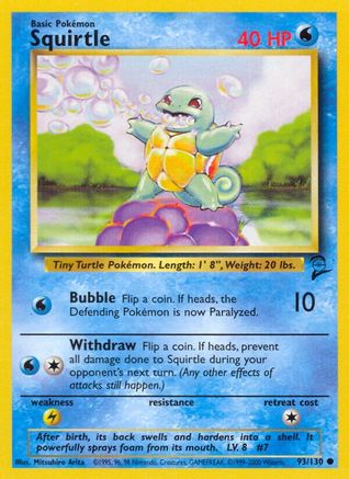 [PKM-C] Squirtle (93/130) [Base Set 2]