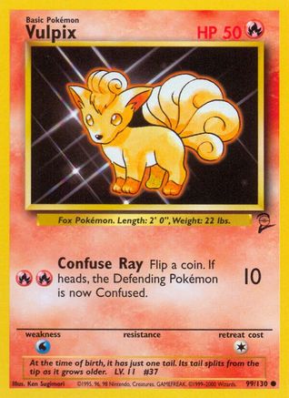 [PKM] Vulpix (99/130) [Base Set 2]