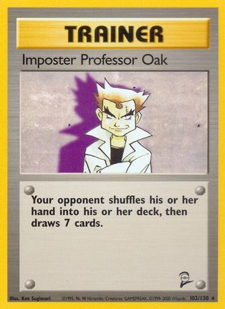 [PKM] Imposter Professor Oak (102/130) [Base Set 2]