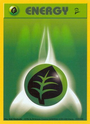 [PKM BE] Grass Energy (127/130) [Base Set 2]