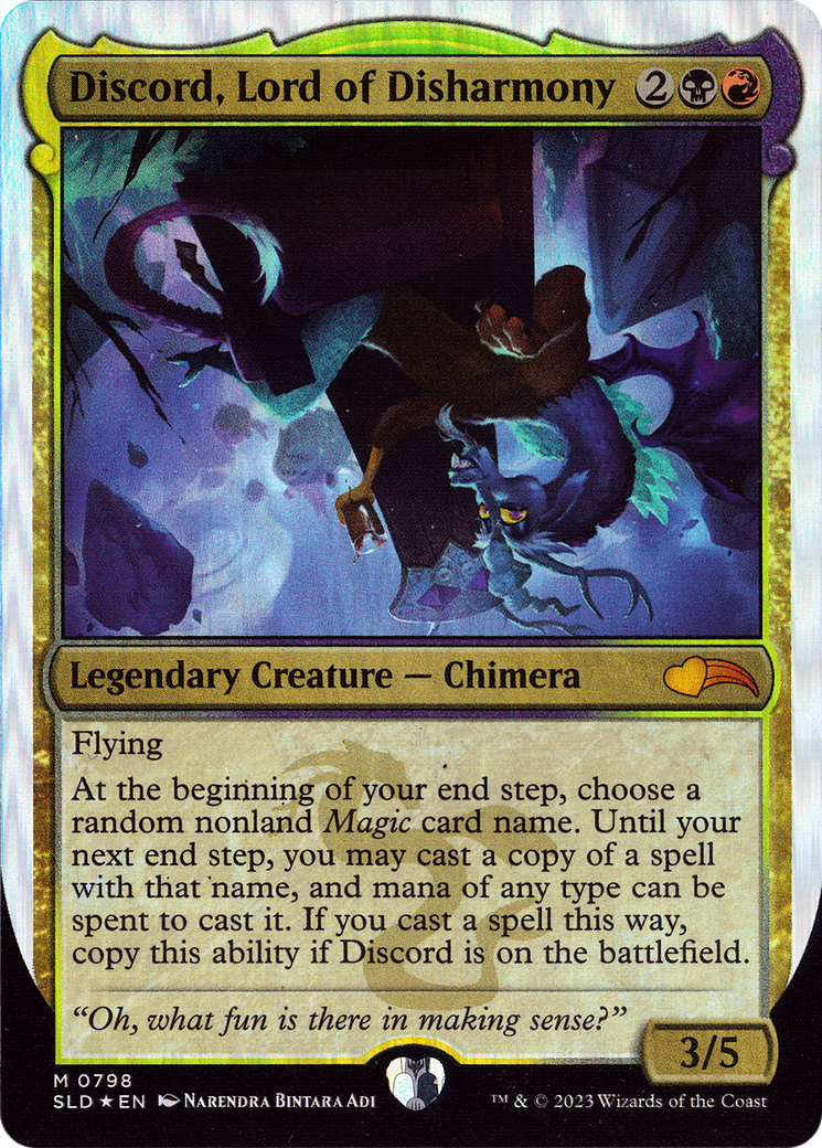 {R} Discord, Lord of Disharmony [Secret Lair Drop Series][SLD 798]