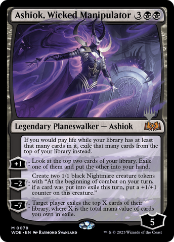 {@R} Ashiok, Wicked Manipulator (Promo Pack) [Wilds of Eldraine Promos][PP WOE 078]