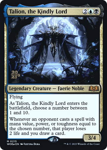 {@R} Talion, the Kindly Lord [Wilds of Eldraine Prerelease Promos][PR WOE 215]