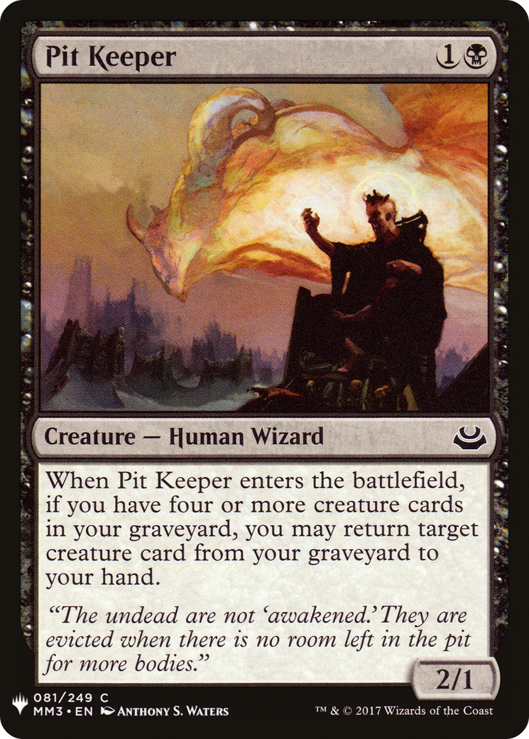 {C} Pit Keeper [Mystery Booster][LS MM3 081]