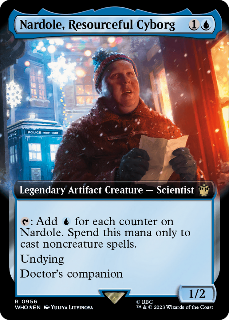 {R} Nardole, Resourceful Cyborg (Extended Art) (Surge Foil) [Doctor Who][WHO 956]