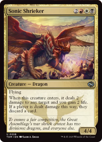 {@C} Sonic Shrieker [Tarkir: Dragonstorm][TDM 226]