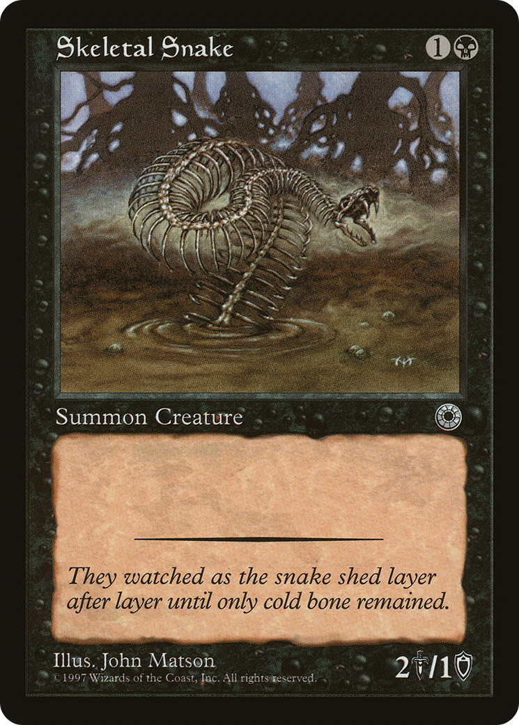 {C} Skeletal Snake [Portal][POR 111]