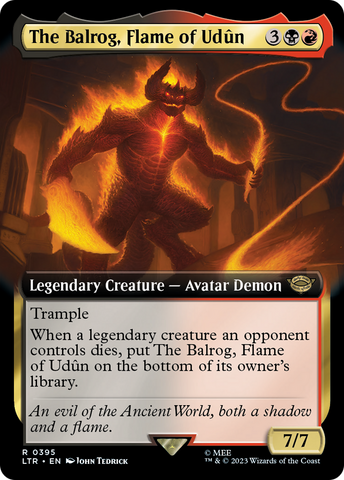 {R} The Balrog, Flame of Udun (Extended Art) [The Lord of the Rings: Tales of Middle-Earth][LTR 395]