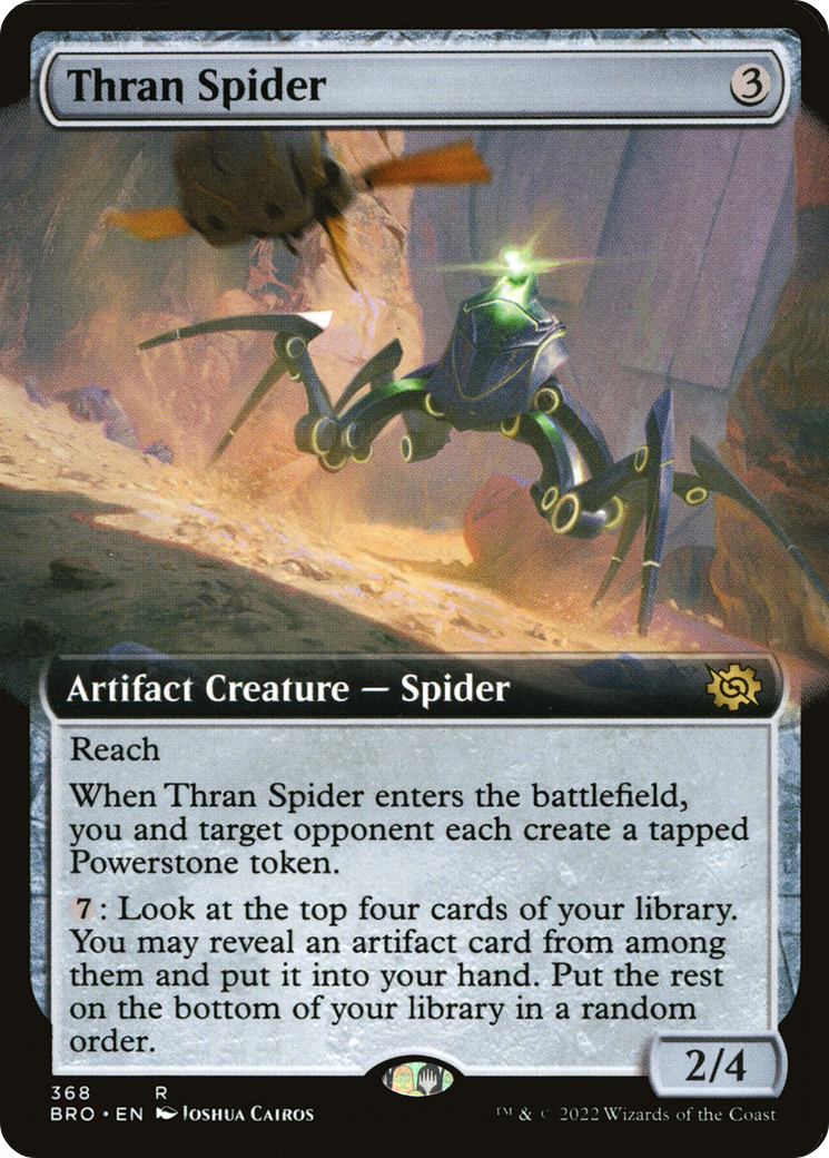 {R} Thran Spider (Extended Art) [The Brothers' War][BRO 368]