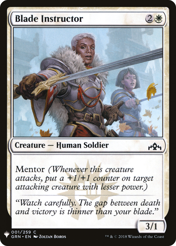 {C} Blade Instructor [Mystery Booster][LS GRN 001]