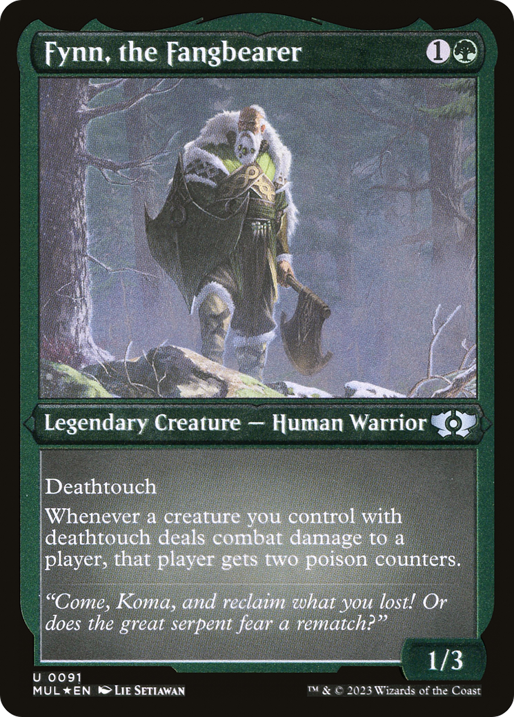 {C} Fynn, the Fangbearer (Foil Etched) [Multiverse Legends][MUL 091]