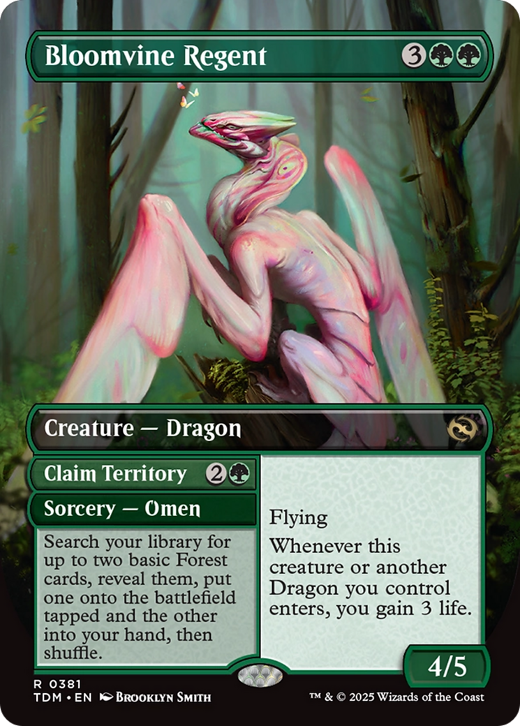 {@R} Bloomvine Regent (Borderless) [Tarkir: Dragonstorm][TDM 381]