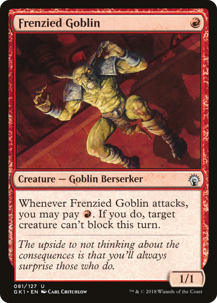 {C} Frenzied Goblin [Guilds of Ravnica Guild Kit][GK1 081]
