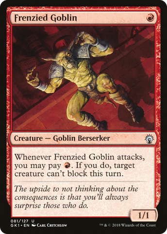{C} Frenzied Goblin [Guilds of Ravnica Guild Kit][GK1 081]