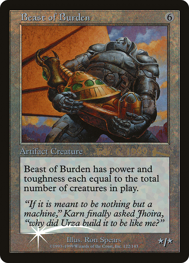 {R} Beast of Burden [Urza's Legacy Promos][PA ULG 122] - Misty Mountain Games