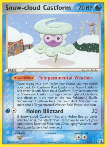 [PKM-R] Snow-cloud Castform (29/113) [EX: Delta Species]
