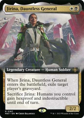 {R} Jirina, Dauntless General (Extended Art) [March of the Machine: The Aftermath][MAT 167]