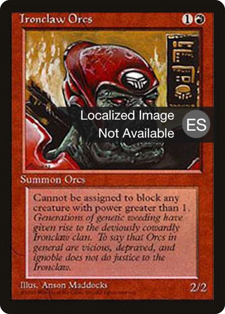 {F} Ironclaw Orcs [Fourth Edition (Foreign Black Border)][FBB 4ED 206]