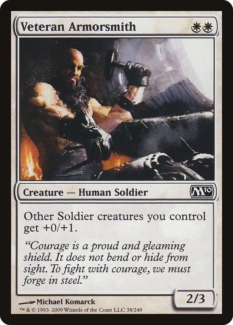 {C} Veteran Armorsmith [Magic 2010][M10 038]