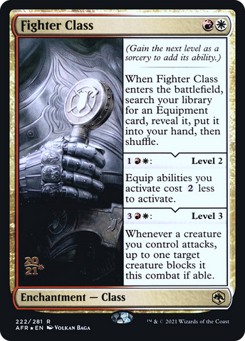 {R} Fighter Class [Dungeons & Dragons: Adventures in the Forgotten Realms Prerelease Promos][PR AFR 222]