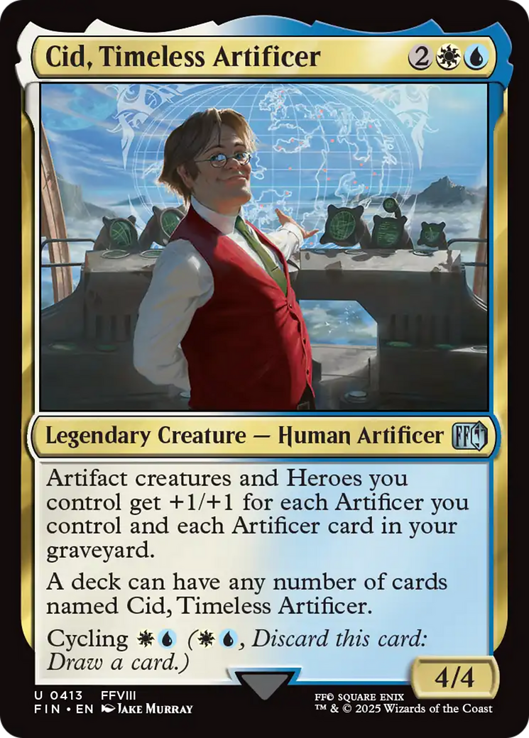 {@@FIN C} Cid, Timeless Artificer (0413) [FINAL FANTASY][FIN 413]